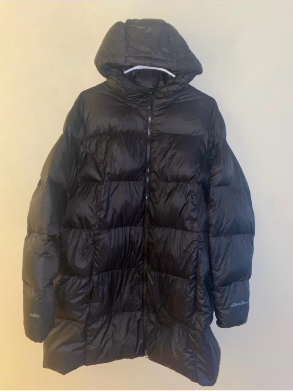 Black Hooded Puffer Coat - Women